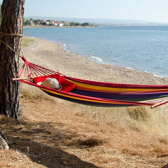 Dvojna viseča mreža s prečko 80 cm 480145A RUMENA