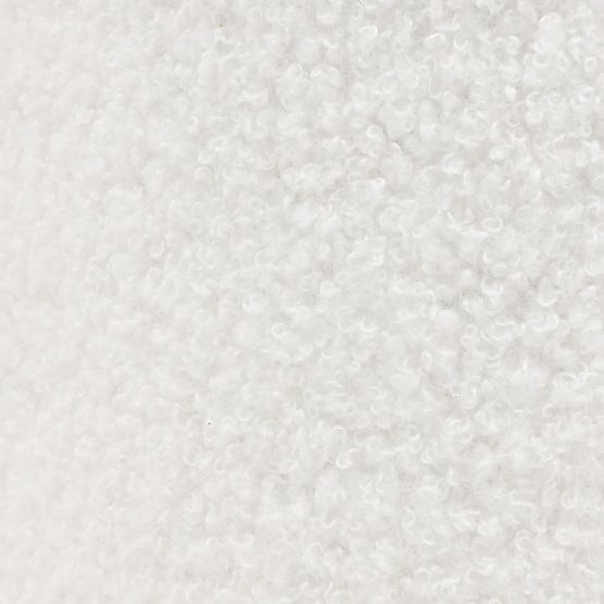 Dvosed Firenze bela, boucle, zaobljene oblike