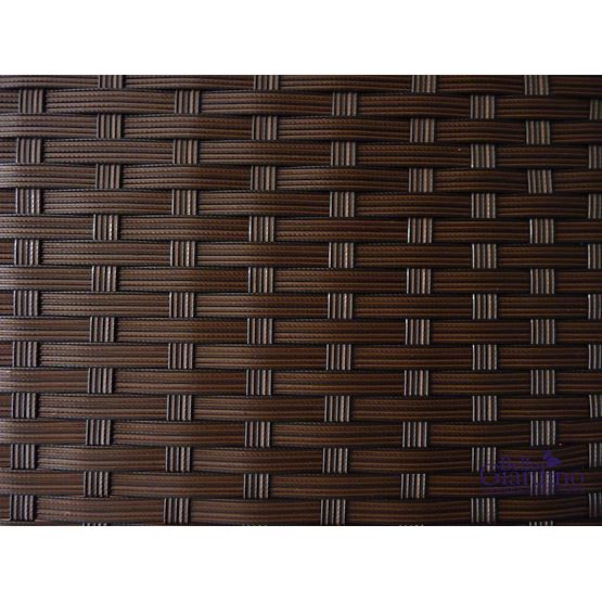 Dvosedežna zofa s tehnoratanskim mizico TINTO črna