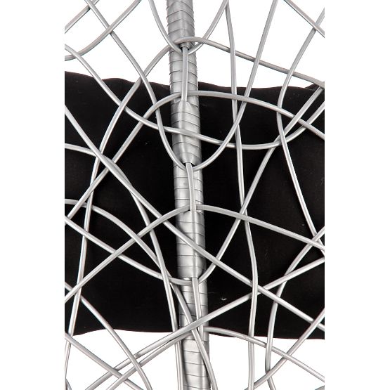 EGGY vrtni stol sivo / črno (3p=1ks)