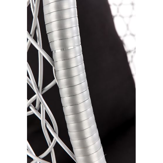 EGGY vrtni stol sivo / črno (3p=1ks)