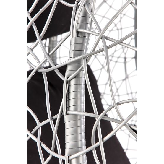 EGGY vrtni stol sivo / črno (3p=1ks)