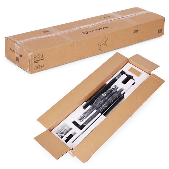 Električna nastavljiva miza 120x60 cm, nastavljiva višina 72-117 cm, črna, ModernHome