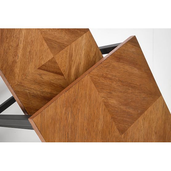 ELZA komplet 2 klopi, oreh / črna (1p=1kos)