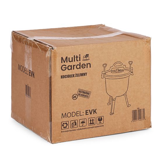 Emajliran litoželezni kotel 10L stoječi lovski lonec ognjišče žar MultiGarden