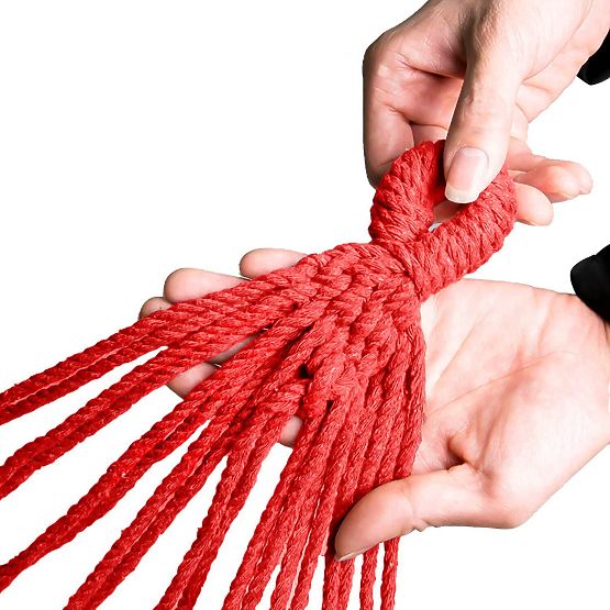 Enojna viseča mreža z 40 cm distančnikom 400257 Rumena