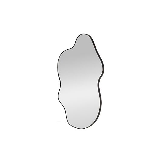 ESSENT stensko ogledalo, črno (1p=1kos)