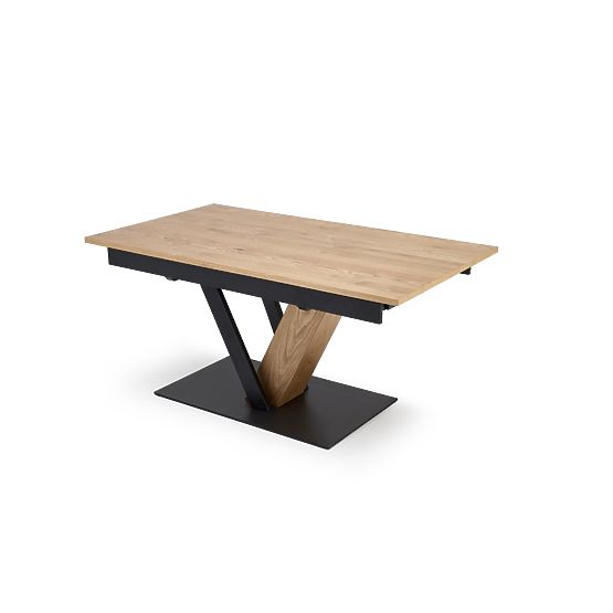 FANIS raztegljiva miza, naravna / črna (3p=1ks)