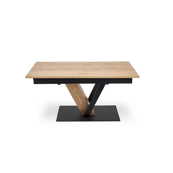 FANIS raztegljiva miza, naravna / črna (3p=1ks)