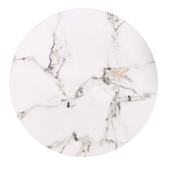 FATIMA komplet 2 klopi, beli marmor / črna (1p=1ks)