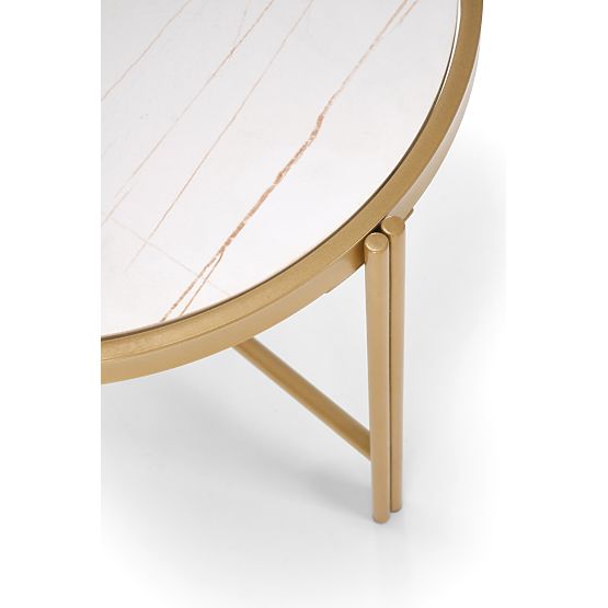 FATIMA komplet 2 mizic, beli marmor / zlata (1p=1kos)