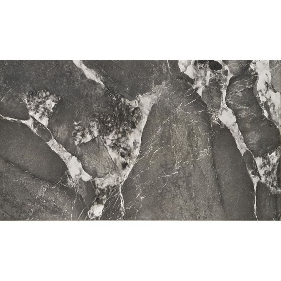 FELIX raztegljiva miza, plošča - sivi marmor, noge - črne (2p=1ks)