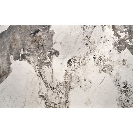 FERNANDO raztegljiva miza, plošča - beli marmor, noge - črne (3p=1ks)