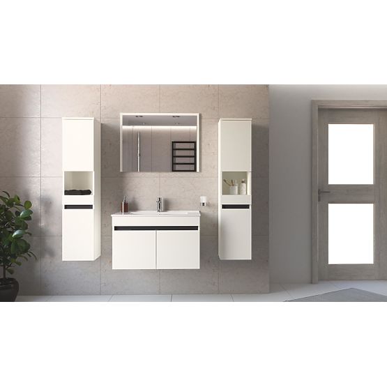 FIGARO Ogledalo 80 cm bela