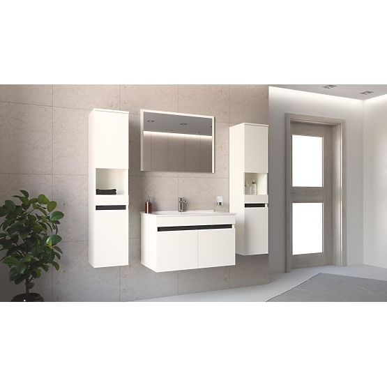 FIGARO Ogledalo 80 cm bela