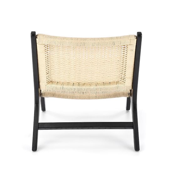 FODEN sprostitveni stol, črna / naravna (1p=1ks)