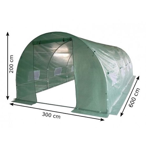 Folijski tunel - vrtni rastlinjak - 3x6 m