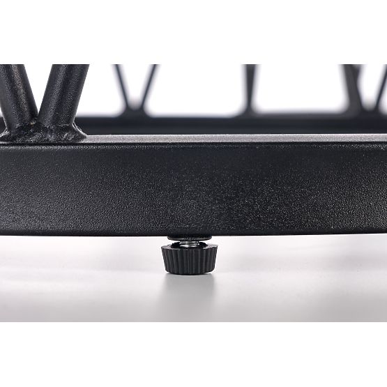 FORMOSA komplet 2 klopi, beli marmor / črna (2p=1ks)