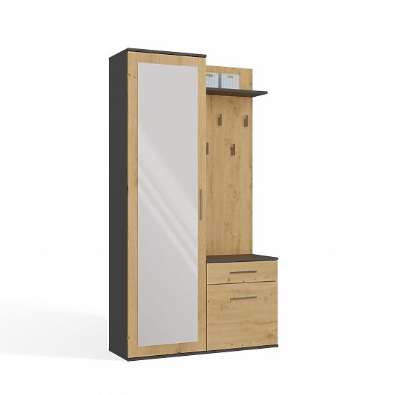 Garderobna omara DUO ANTRACIT ARTISAN