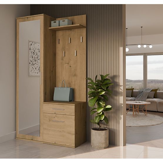 Garderobna omara DUO HRAST ARTISAN