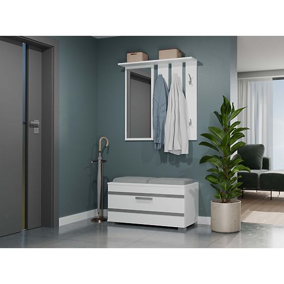 Garderobna omara Opal OPAL BELA