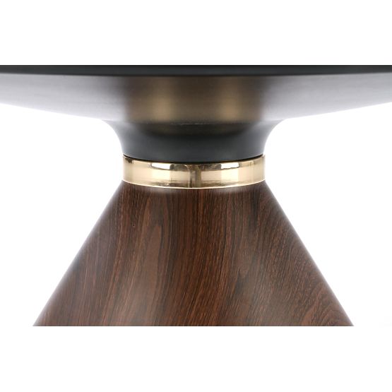 GENESIS konferenčna miza bel marmor / oreh / zlata (2p=1ks)