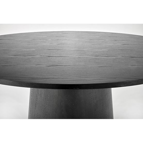 GINTER okrogla miza, črna (2p=1ks)