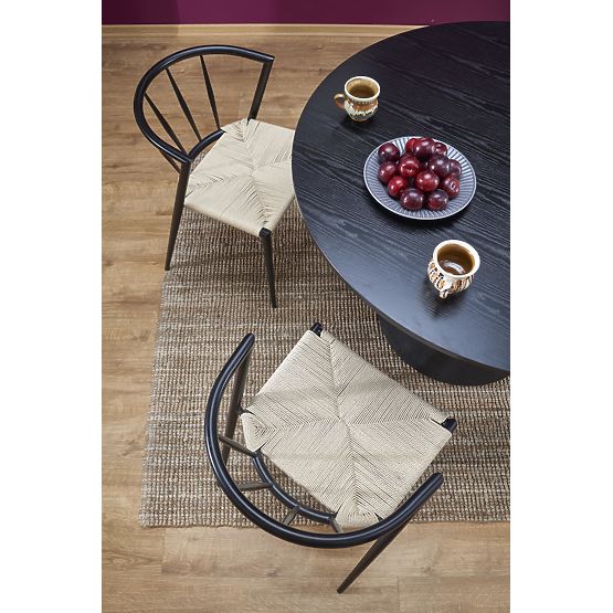 GINTER okrogla miza, črna (2p=1ks)