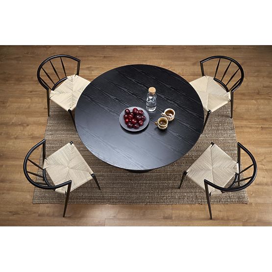 GINTER okrogla miza, črna (2p=1ks)