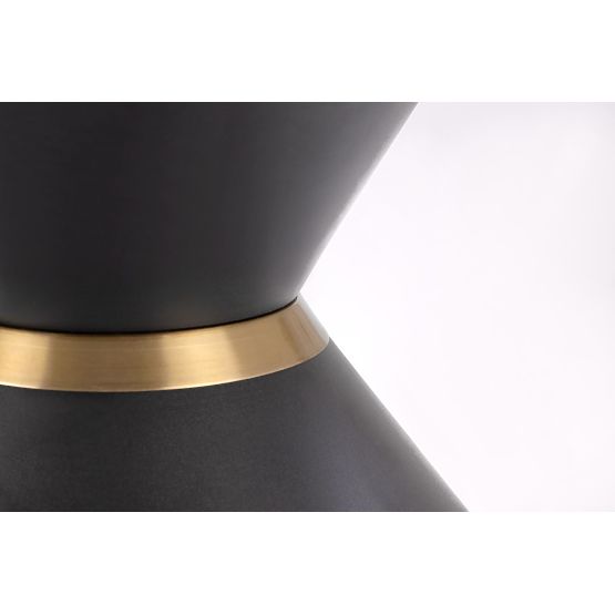 GORETTI konferenčna miza bel marmor / črna (2p=1ks)