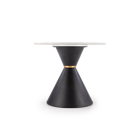 GORETTI_S konferenčna mizica bel marmor / črna (2p=1ks)