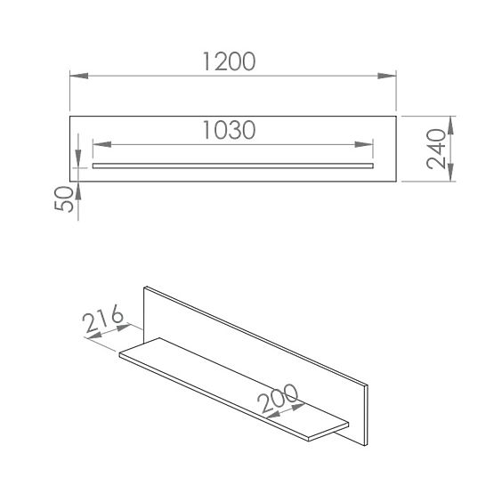 Gozdna polica - zelena