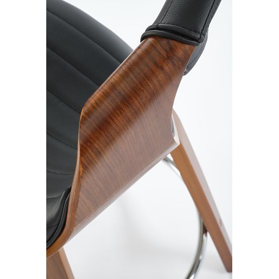 H123 barski stol črna / orehova (1p=1ks)