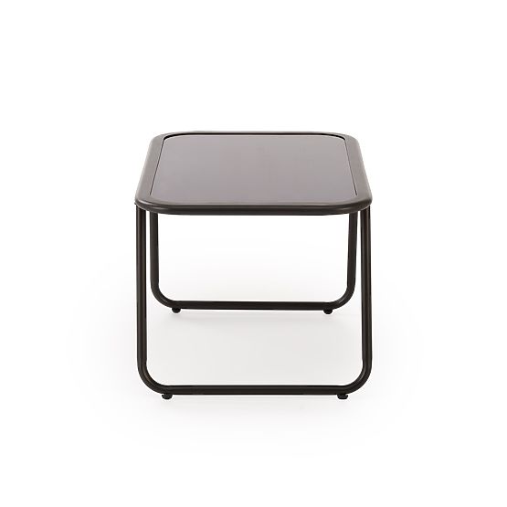 HUDSON, vrtna garnitura (kavč, 2x naslanjač, miza), siva / rjava (1p=1set)