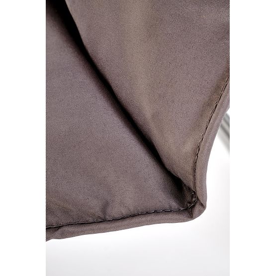 HUDSON, vrtna garnitura (kavč, 2x naslanjač, miza), siva / rjava (1p=1set)