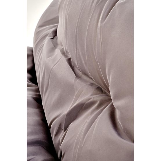 HUDSON, vrtna garnitura (kavč, 2x naslanjač, miza), siva / rjava (1p=1set)