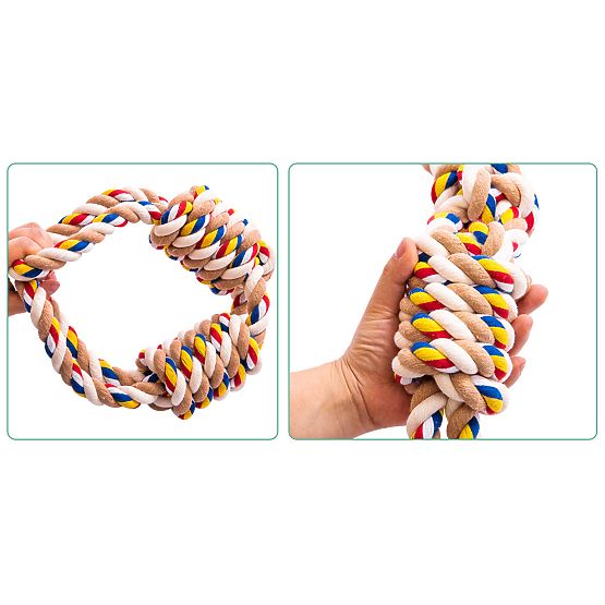 Igrača za vlečenje z vozli WALLY 60 cm