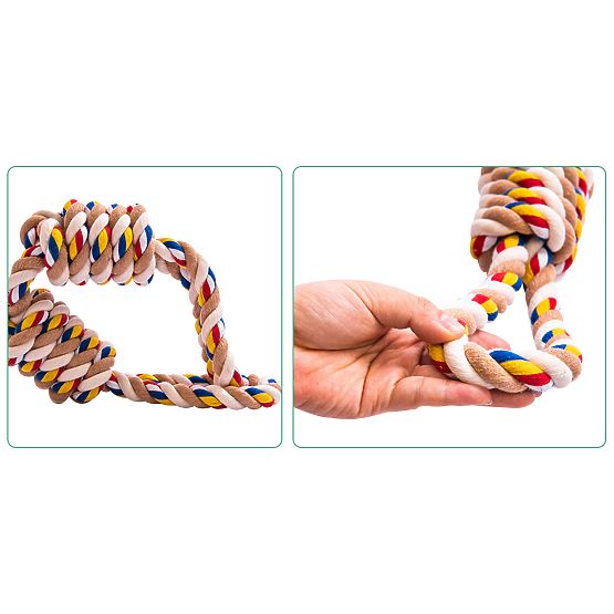 Igrača za vlečenje z vozli WALLY 60 cm