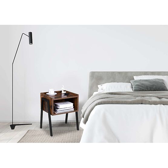 Industrijska loft omarica Skive Rustic starinsko hrast