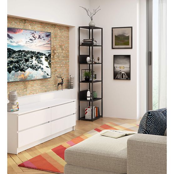 INDUSTRIJSKI REGAL 500 ČRNA/ČRNA