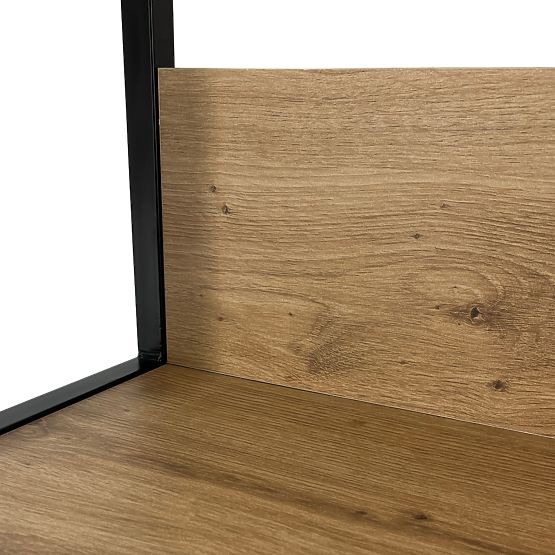 INDUSTRIJSKI REGAL 800 ČRNA/DUB ARTISAN