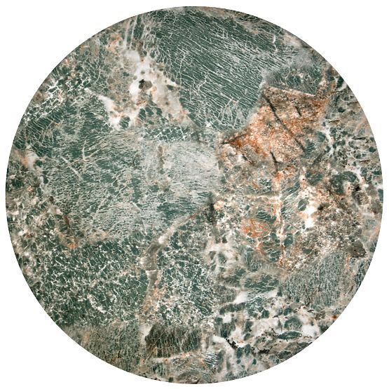 INES komplet 2 miz, zeleni marmor / črna (1p=1set)