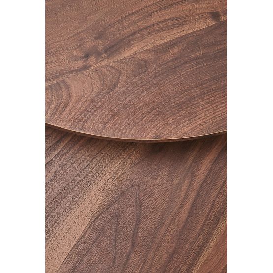 JAVA komplet 2 klopi, oreh / črna (1p=1kos)