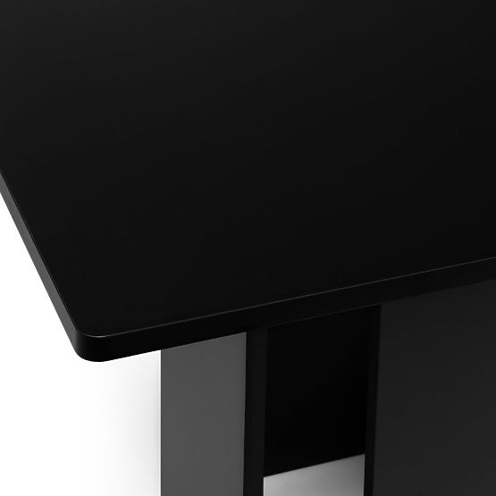 Jedilna miza Gasper 100 cm, kvadratna, črna