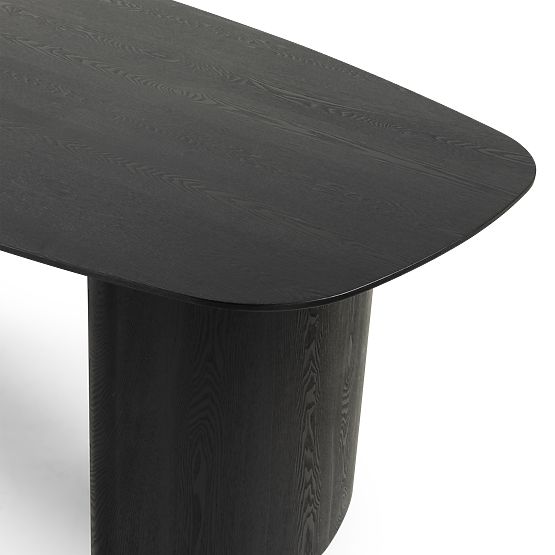 Jedilna miza Oriento 200 cm, ovalna, jesenov furnir