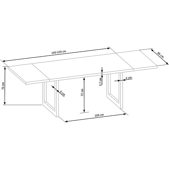 Jedilna miza RADUS 140
