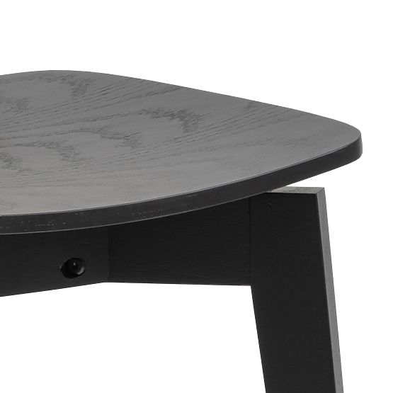 Jedilni set Roxby črna miza in štirje stoli