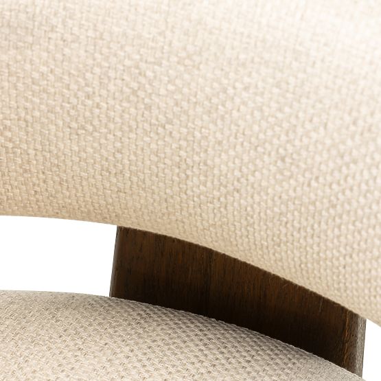 Jedilni stol Bruna, bež, hrast mocha