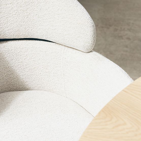 Jedilni stol Granda, ecru/črne noge