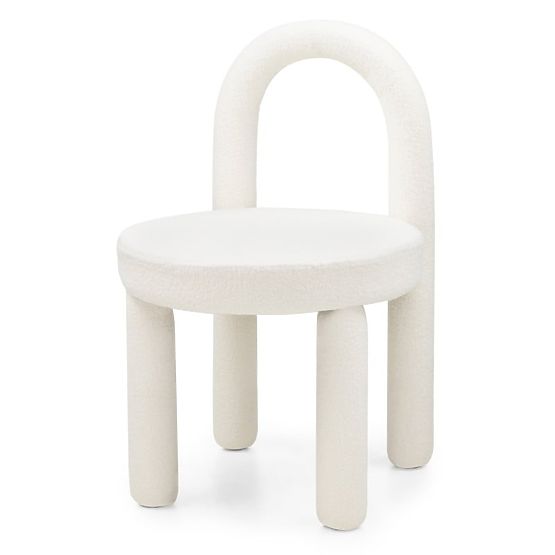 Jedilni stol Ivo, ecru, boucle